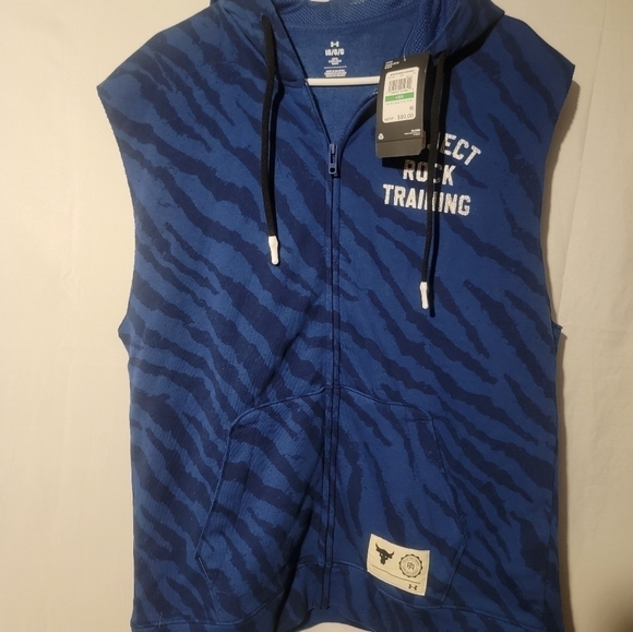 Under Armour Project Rock Rival Training Hoodie Mens Size Large 1377444-471